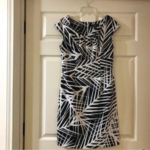 Ronni Nicole Black & White Women’s Sz 8 Sleeveless Sheath Dress